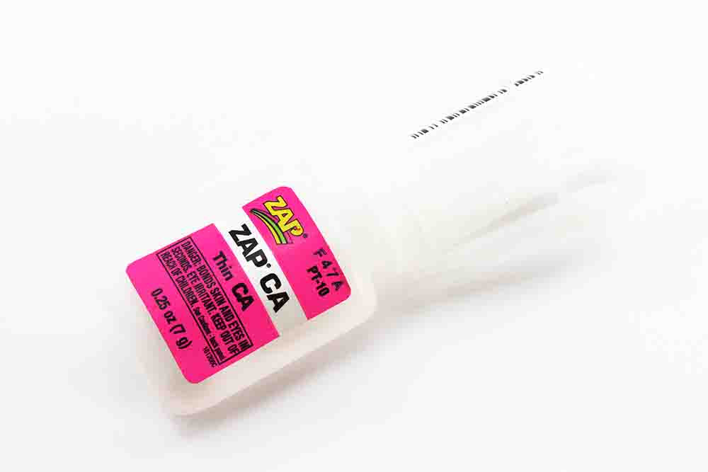 UVlim og sekundlim til fluebinding fra Loon, Loctite, ZapAGap og Raidzap