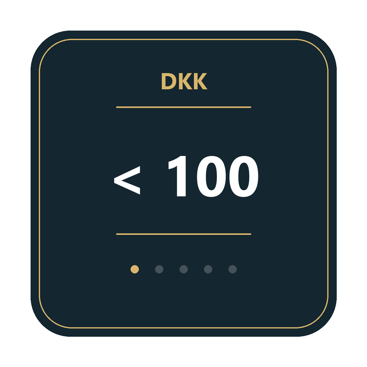 Under 100 kr. DKK