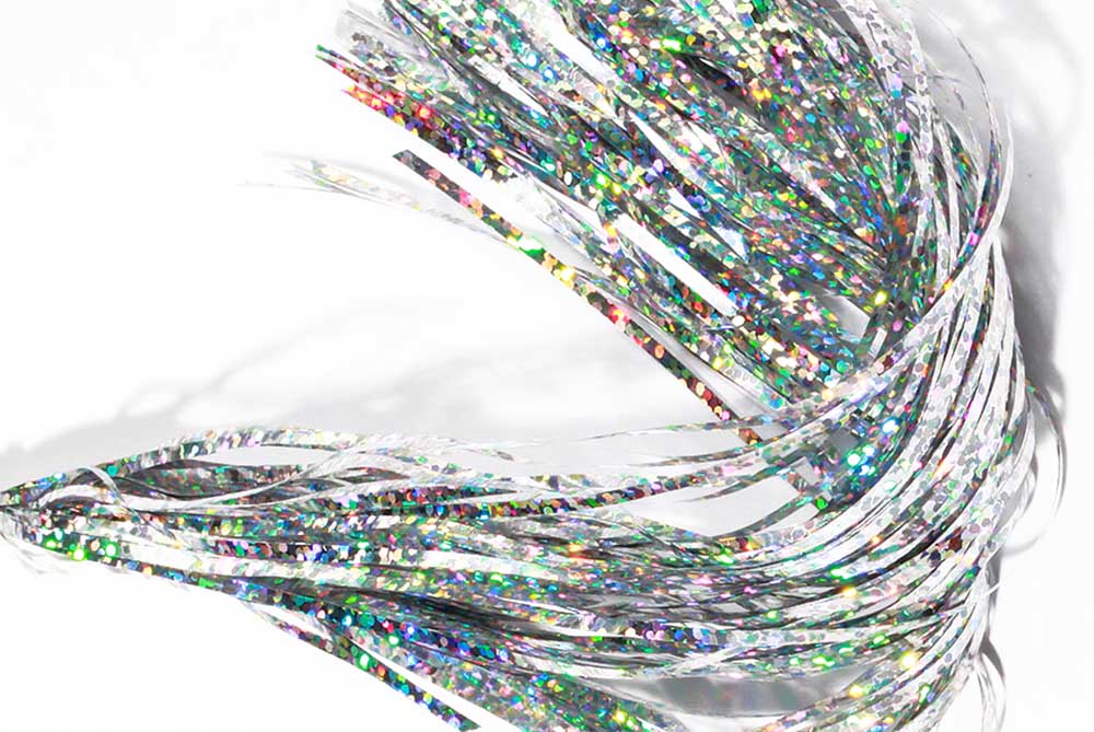 Holo saltwater flash: Bred geddeflash - Silver