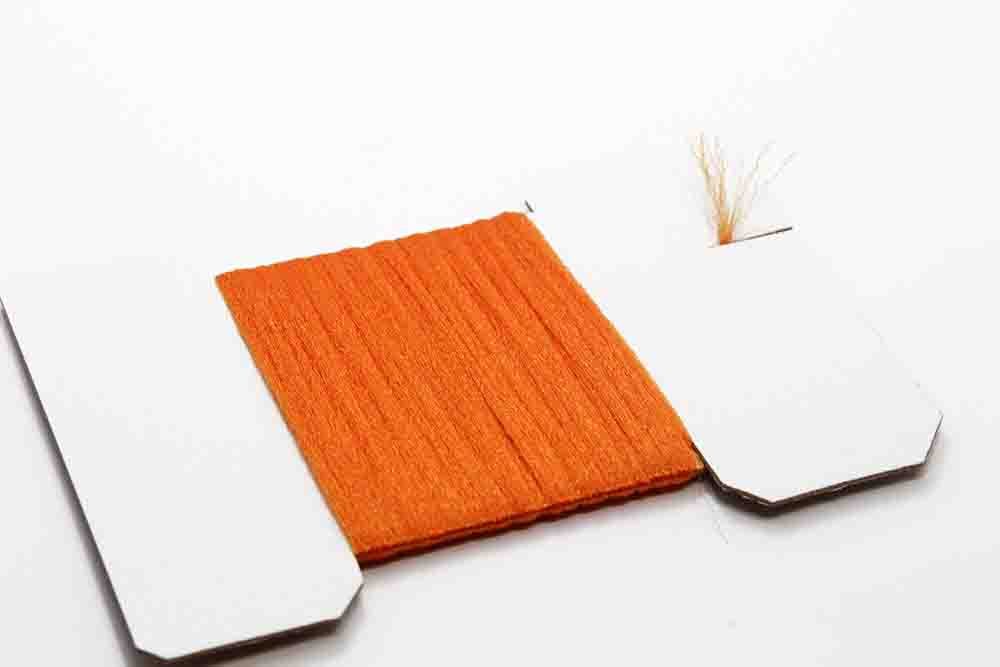 Antron Yarn Card - Burnt Orange