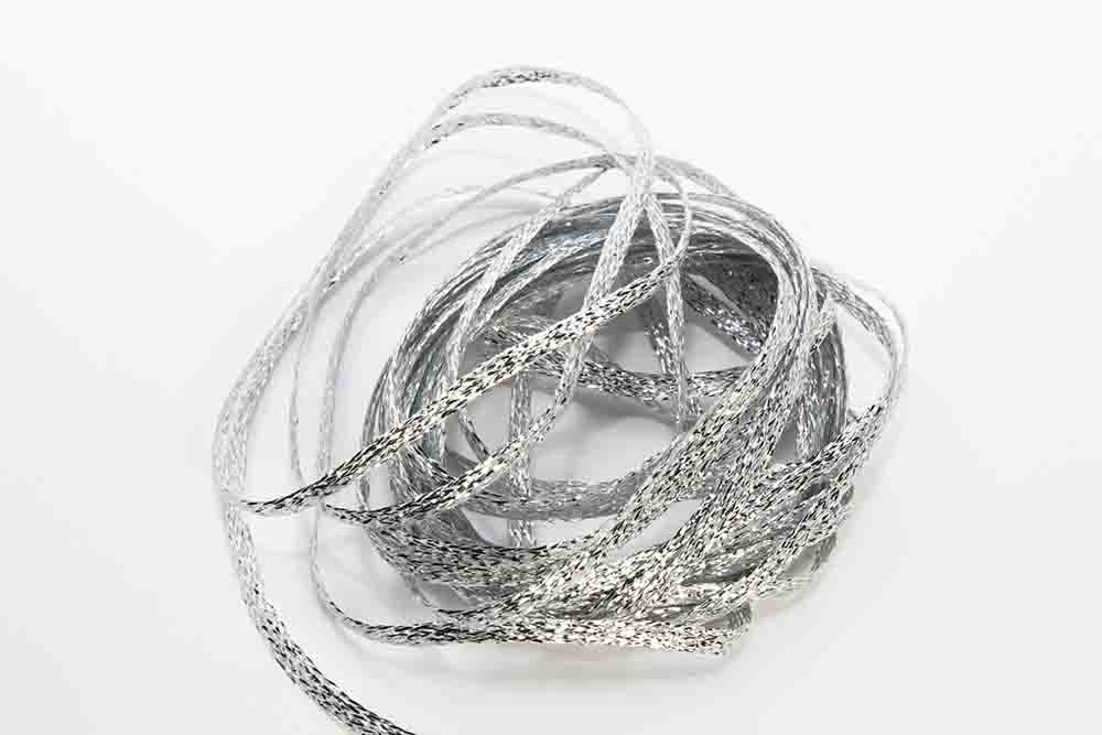 Flat Diamond Braid - Silver