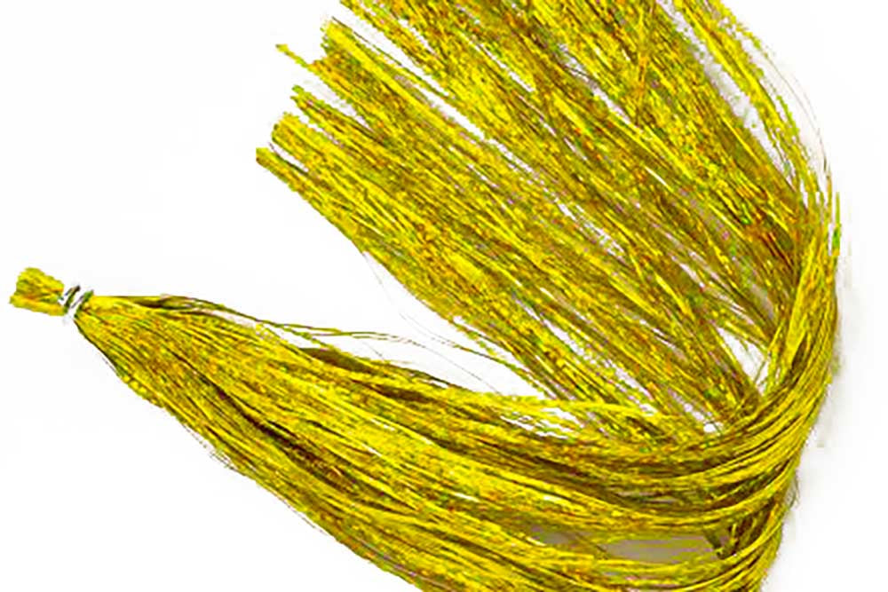 Holographic Flashabou - Hot Yellow (thin)