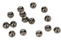 Nymph Head Tungsten Beads Black Sort Fluebinding Hoveder Flymen