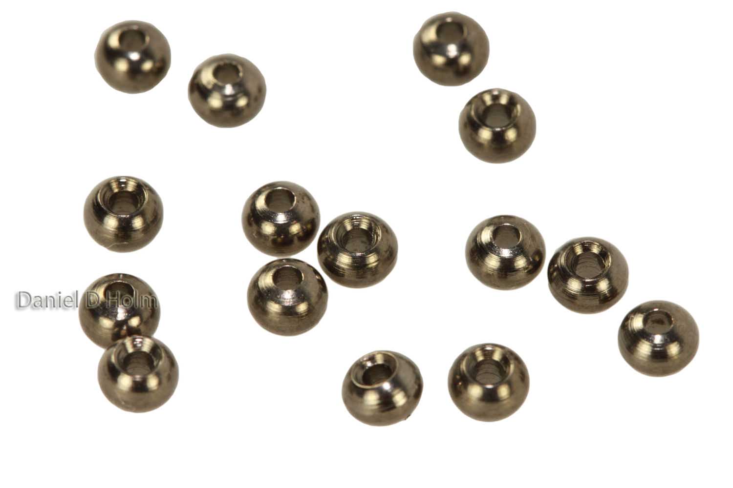 Tungsten Beads Slotted - Nickel Black