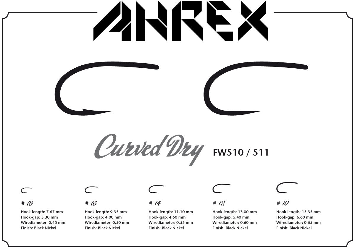 Ahrex Fly Pattern AHREX FW510 – Curved Dry Fly – Nordic Anglers