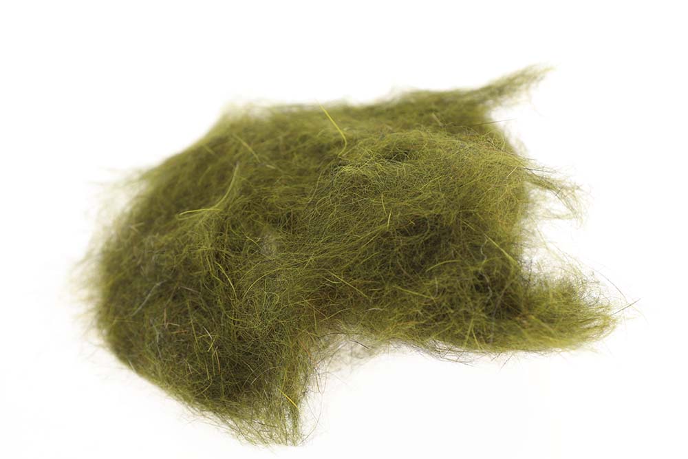 Natural Fur Dubbing - Olive Hares Mask