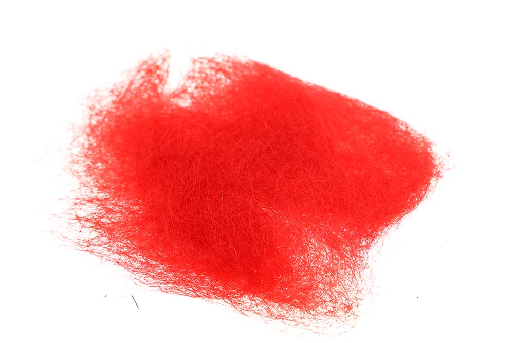 Angora Goat Dubbing - Red