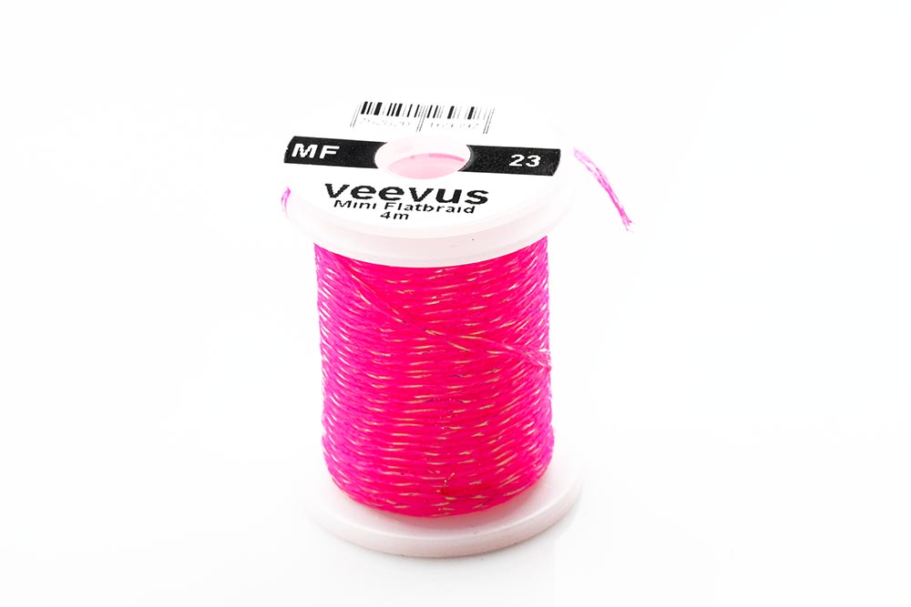 Veevus Mini Flatbraid - Fl. Pink