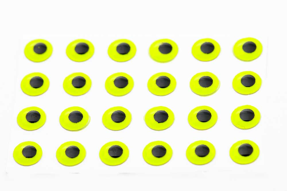 3D Epoxy Eyes - FL. Yellow