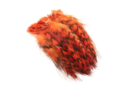 You added <b><u>Rooster Hackles Grizzly - Fl.Fire Orange</u></b> to basket.