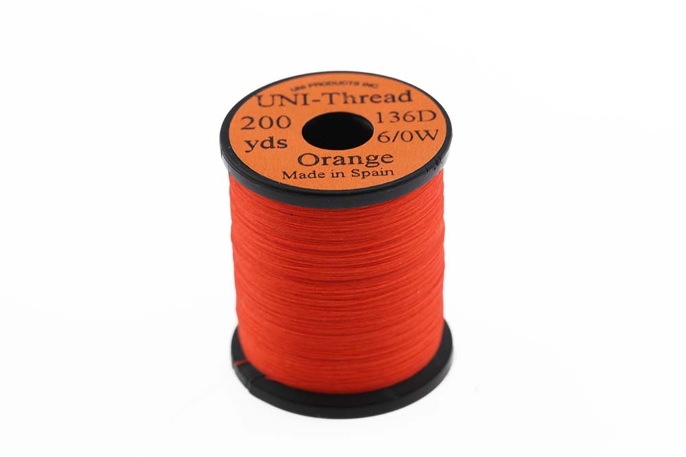 String Thread Orange Uni Thread 8/0 and 6/0 in Orange – Nordic Anglers