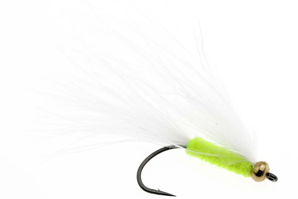 Herning Fluen Cats Whisker Hvid/Gul Fluebinding Materialesæt