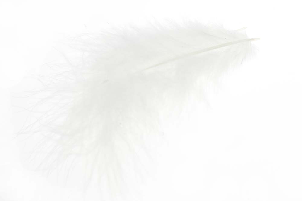 Mini marabou - White