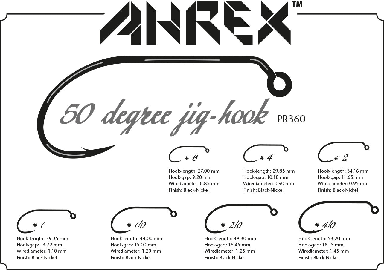 AHREX PR360 – 50 Degree Jig Hook