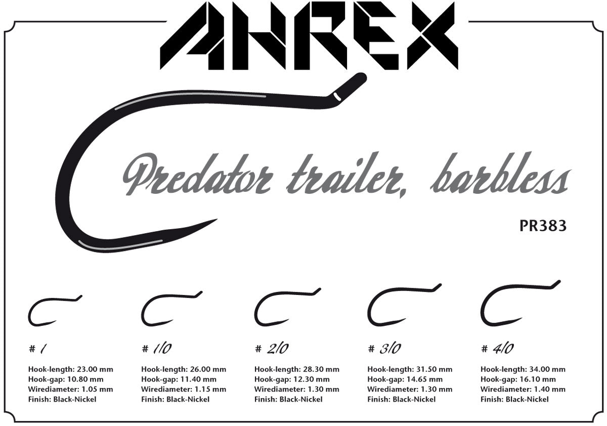 Ahrex PR383 – Predator Trailer Hook, Barbless