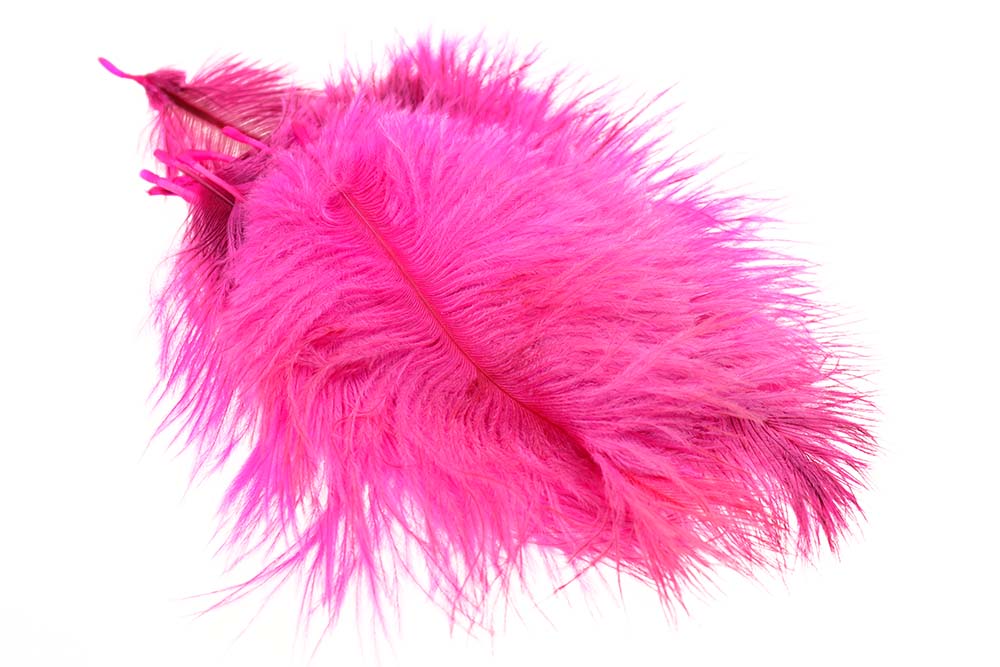 Micro Ostrich Spey Plumes - Pink