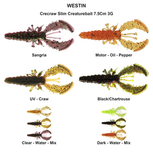 Du tilføjede <b><u>Crecraw Slim Creaturebait 7.5Cm 3G</u></b> til kurven.