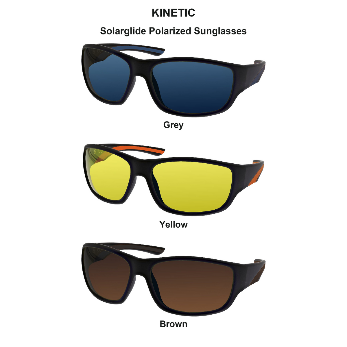 Farveoversigt – Solarglide Polarized Sunglasses