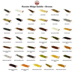 Du tilføjede <b><u>Whiting Rooster Midge Saddle – Bronze</u></b> til kurven.