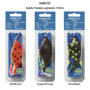 Du tilføjede <b><u>Kinetic Sabiki Flatdab Lightstick 110Cm</u></b> til kurven.