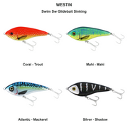 Farveoversigt – Swim Sw Glidebait Sinking