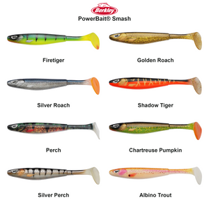 Du tilføjede <b><u>Berkley PowerBait® Smash</u></b> til kurven.