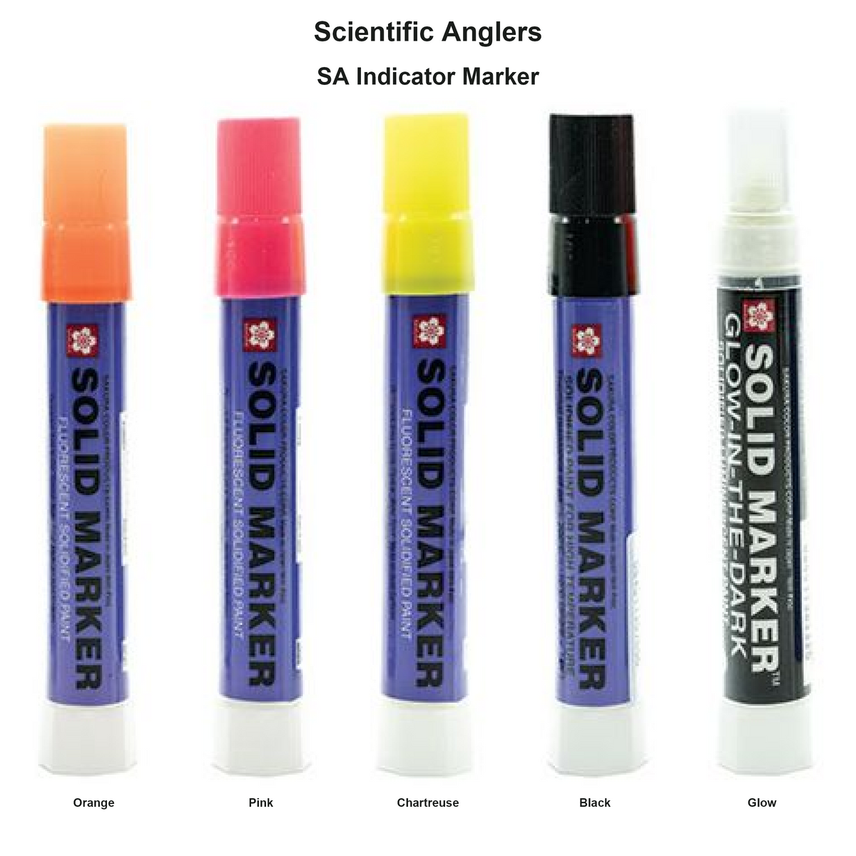 Farveoversigt – Scientific Anglers SA Indicator Marker