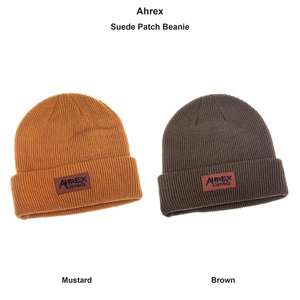 Ahrex Suede Patch Beanie