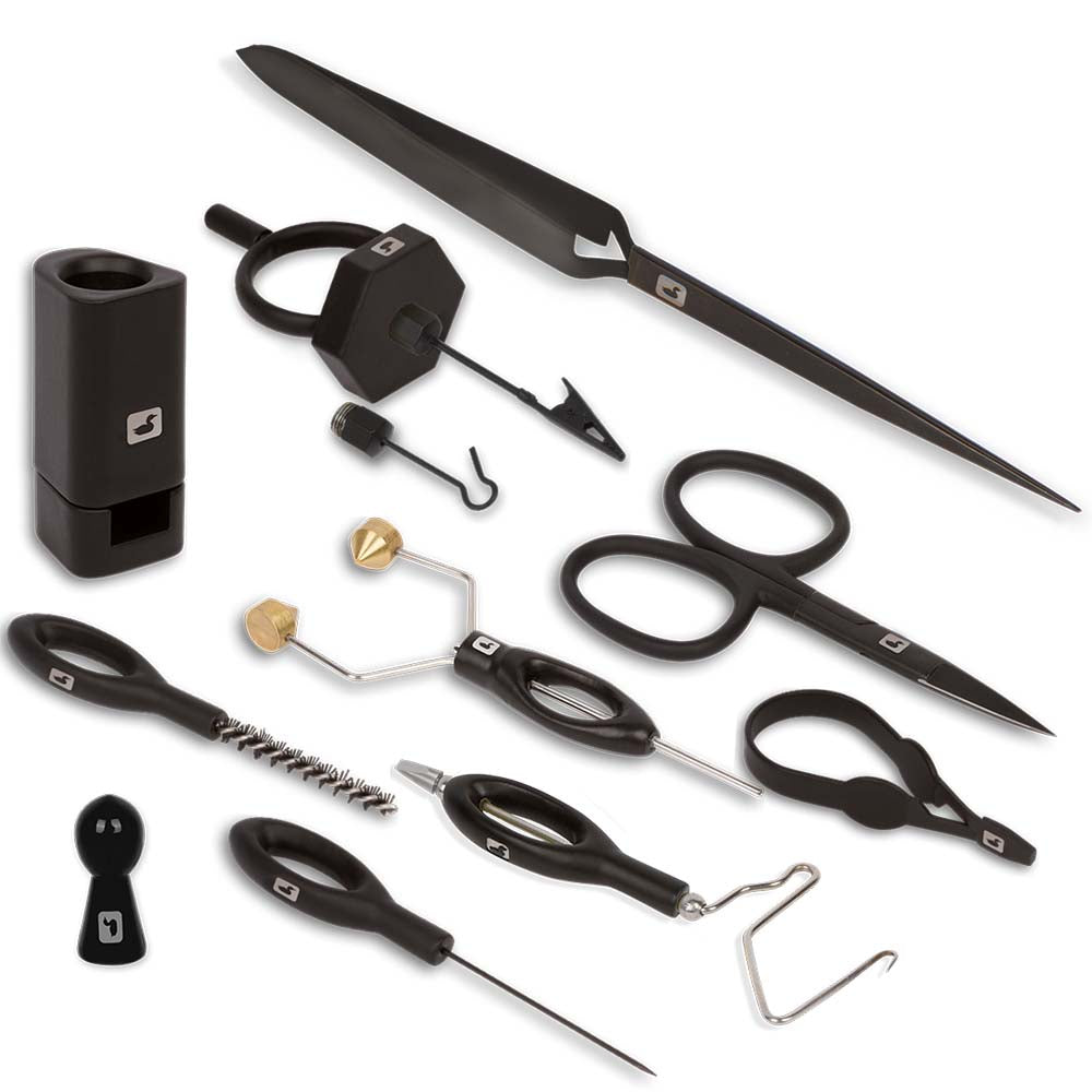 Complete Fly Tying Tool Kit - Black