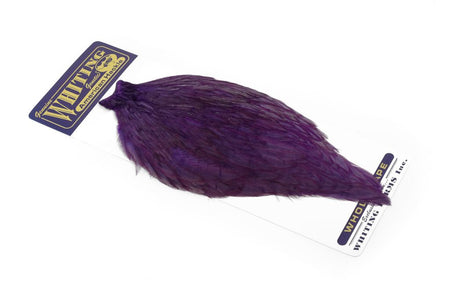 Du tilføjede <b><u>Whiting American Rooster Cape - White dyed Purple</u></b> til kurven.