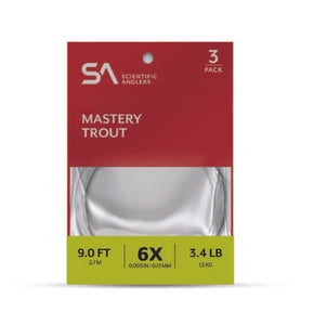 You added <b><u>Scientific Anglers Mastery Trout Leader 9' 3-pk – 3-pk</u></b> to basket.
