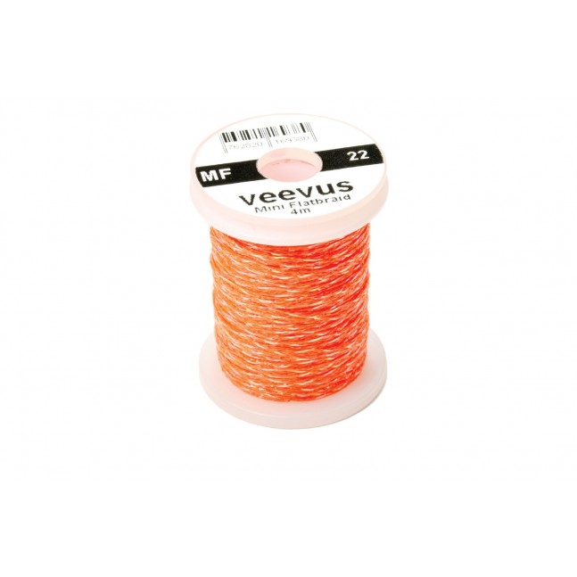 Veevus Mini Flatbraid - Fl. Orange