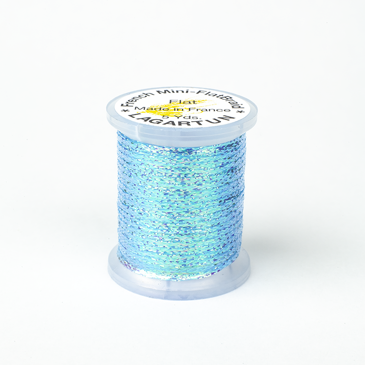French Mini Flatbraid - Fluo. Blue