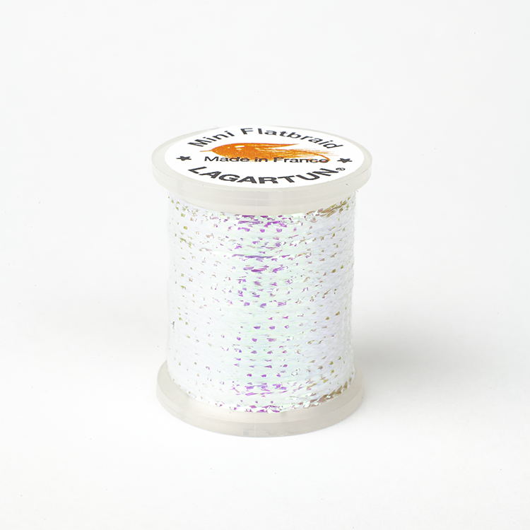 French Mini Flatbraid - Fluo. Pearl