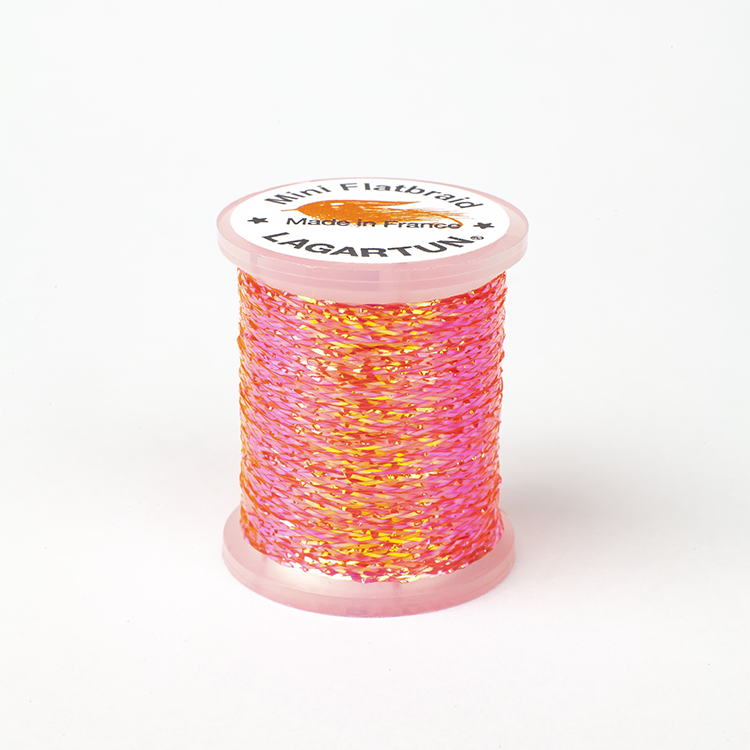 French Mini Flatbraid - Fluo. Red