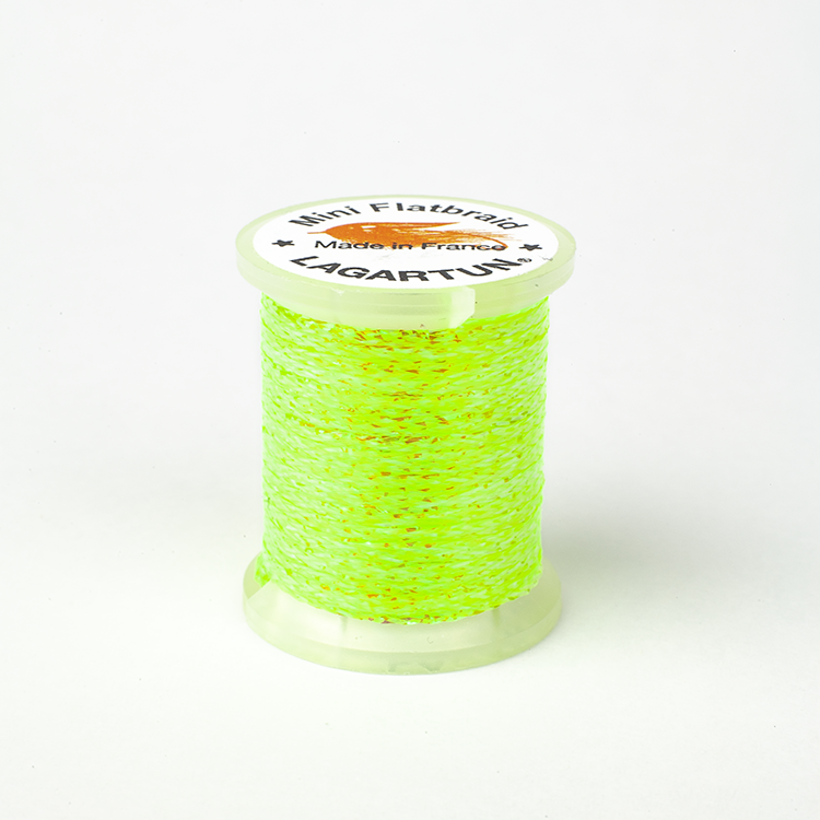 French Mini Flatbraid - Fluo. Yellow