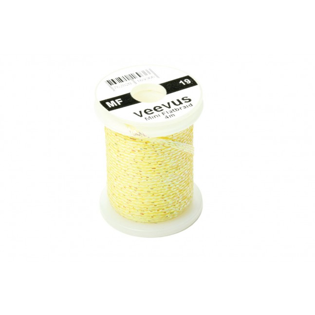 Veevus Mini Flatbraid - Pearl Yellow