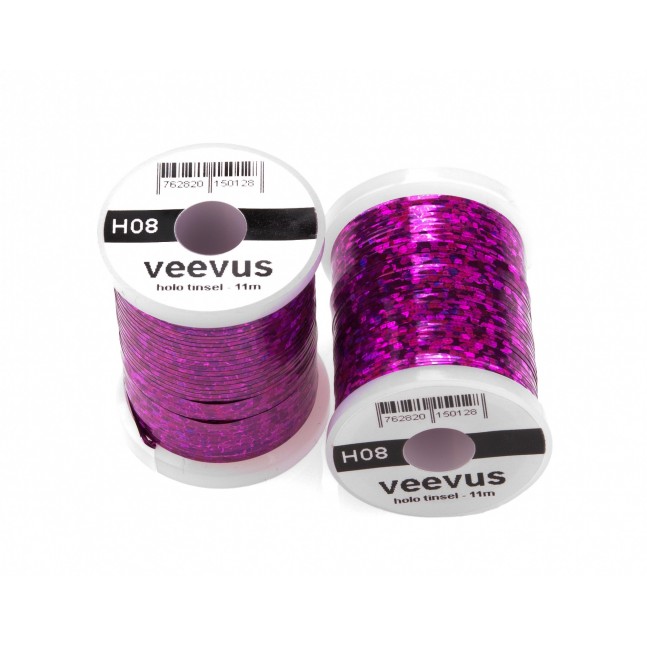 Veevus Holo Tinsel - Hot Pink