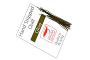 Hand Stripped Peacock Quill - Olive