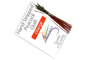 Hand Stripped Peacock Quill - Orange