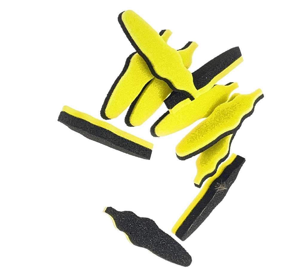 Foam Beetle Body #M - Gul/Sort