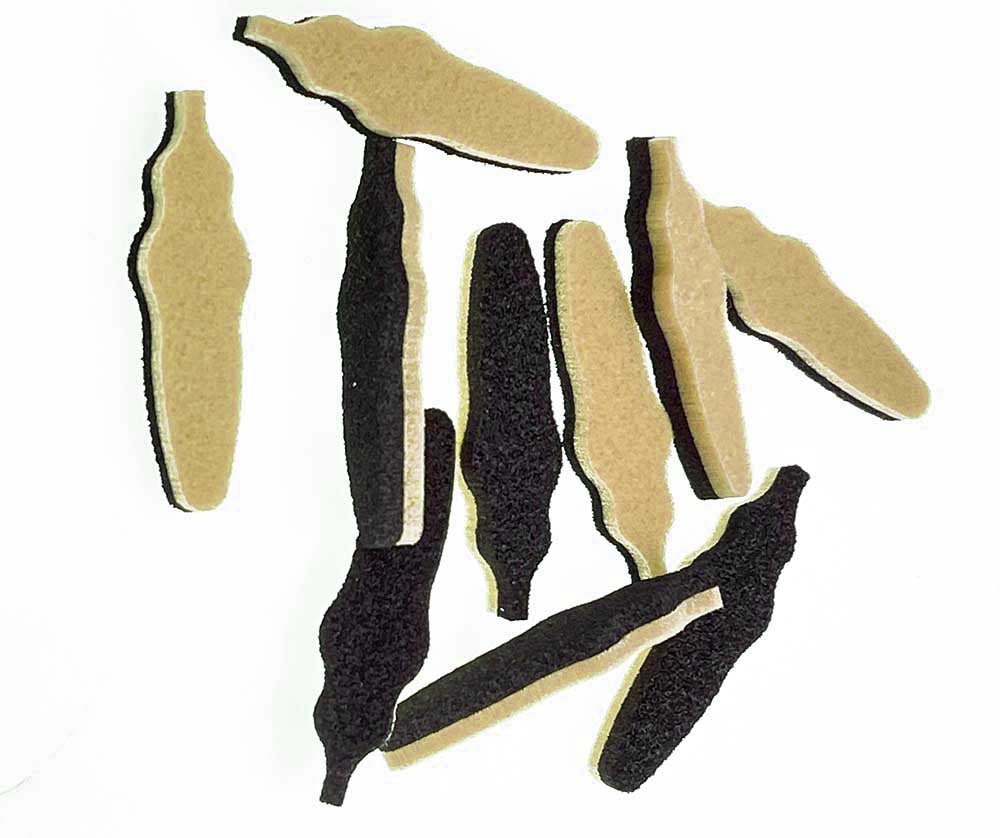 Foam Beetle Body #M - Tan/Black