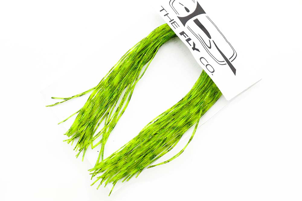 Sili Legs Micro Mini Legs - Barred Black on Chartreuse