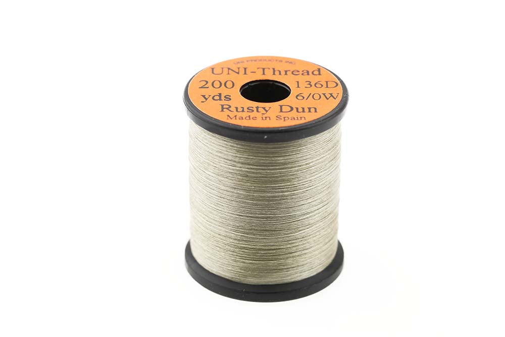 Rusty Thread Uni Thread 8/0 and 6/0 in Rusty Dun – Nordic Anglers