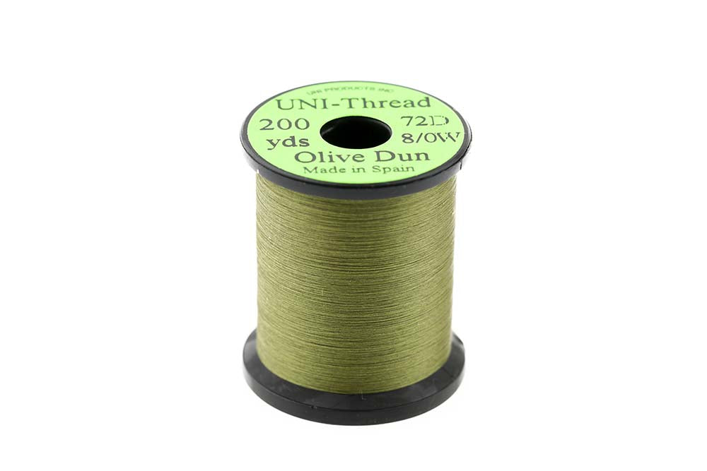 Uni Bindetråd Olive Dun Fluebinding Tråd UniThread