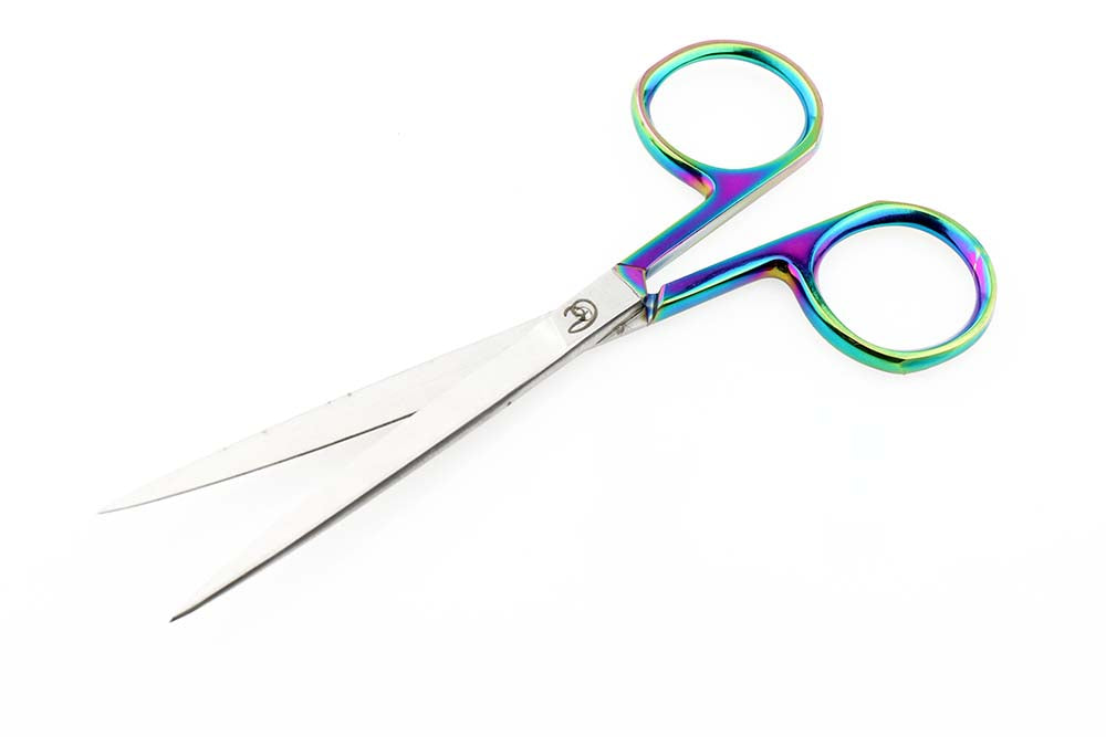 Renzetti - Surgical Stainless Steel Scissors - 2-3/4" straight blade-  serrated on both sides