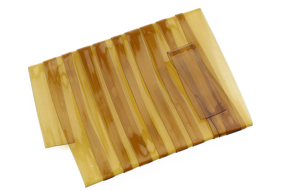 Stretch Glass 10 mm - Olive Smoke