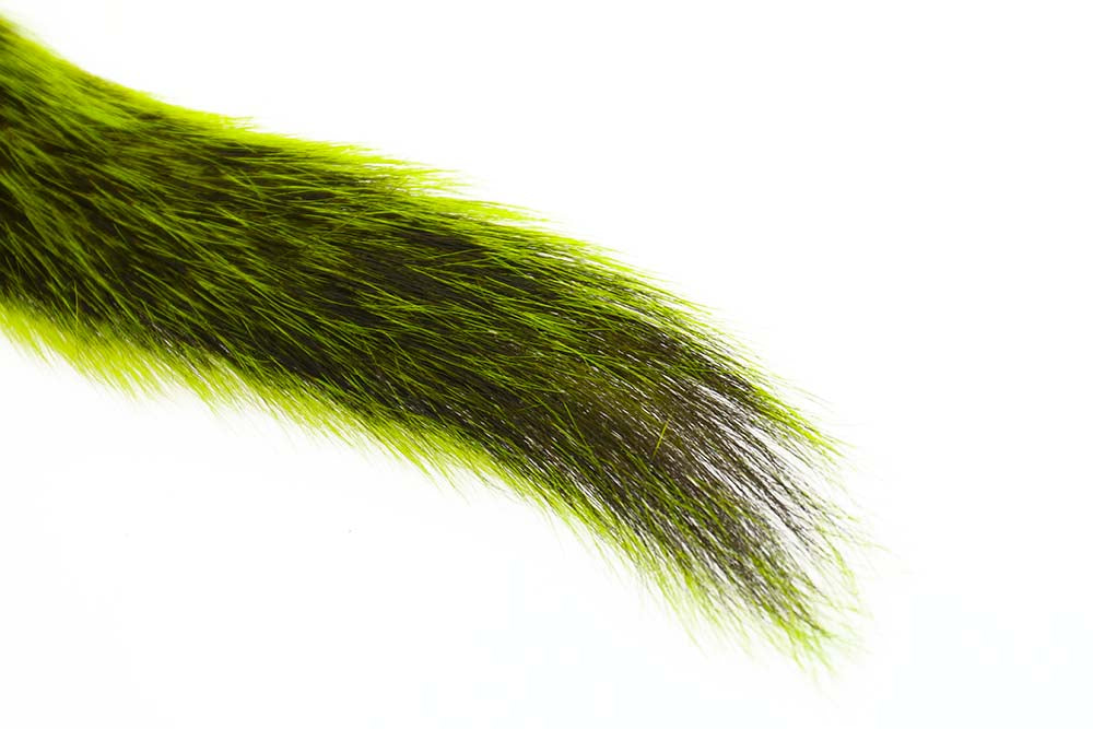 Silver Tip Squirrel Tail  - Fluo Chartreuse