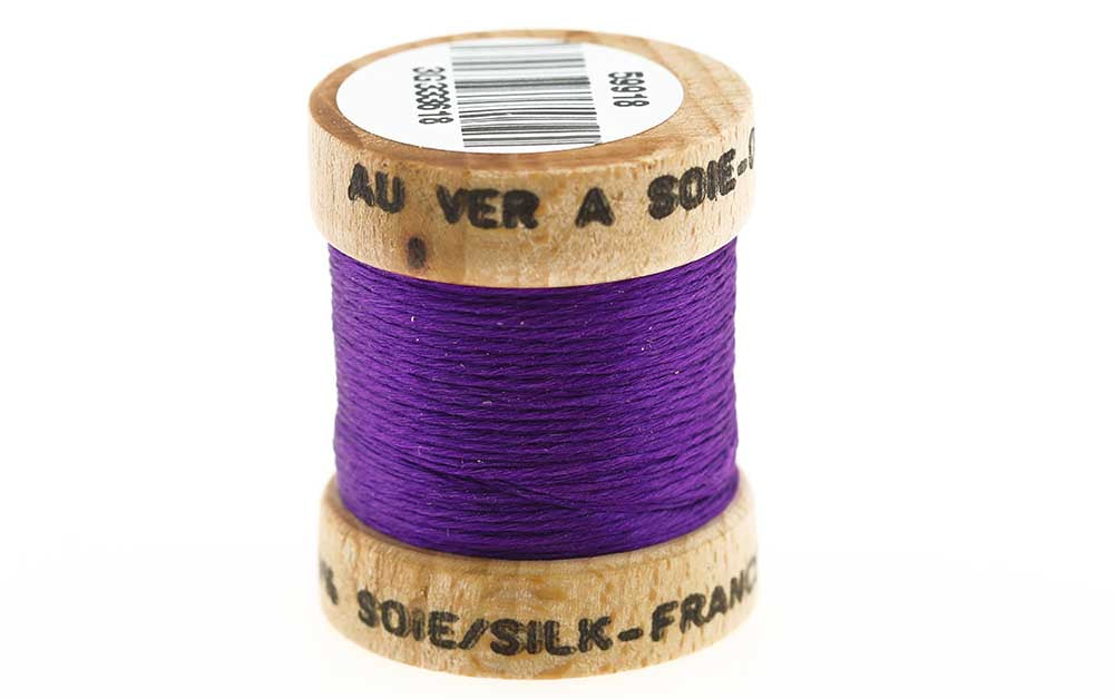 100% Pure French Silk - Purple