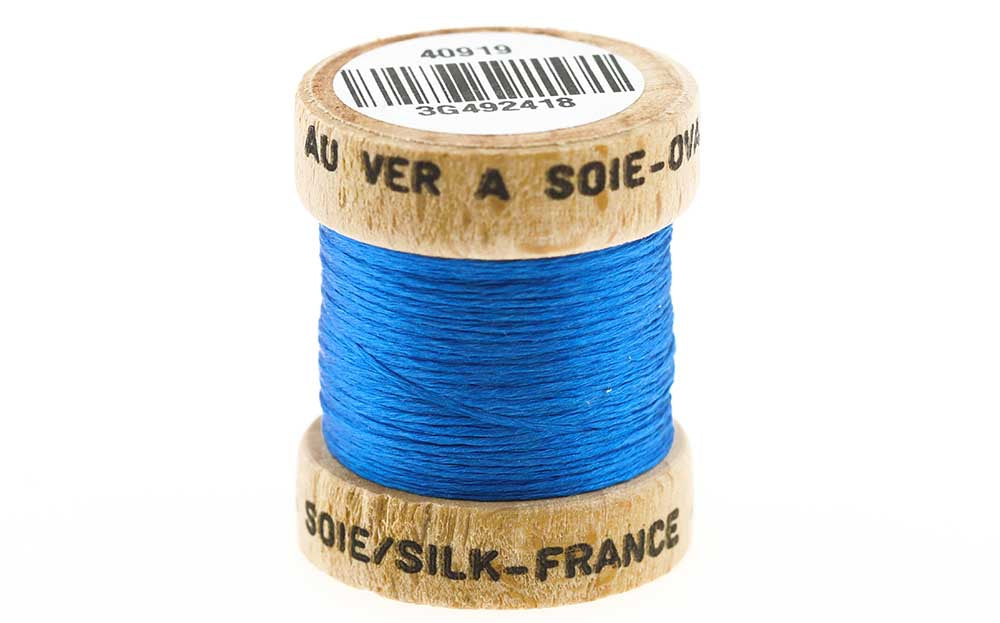 100% Pure French Silk - Silver Doctor Blue